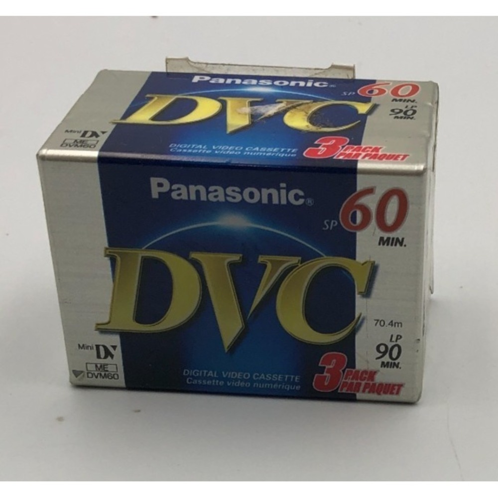 Panasonic DVC Cassette LP 90 Minutes 3 Pack AY-DVM60EJ3P